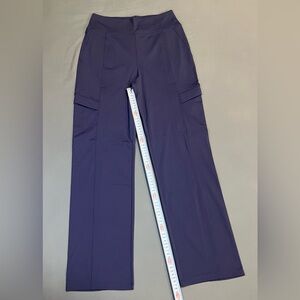 💜 Halara Cloud 9 Straight Leg Cargo Pants – Dark Purple (Size M)